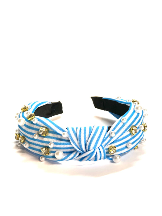 Breeze Blue Stripe with Gems