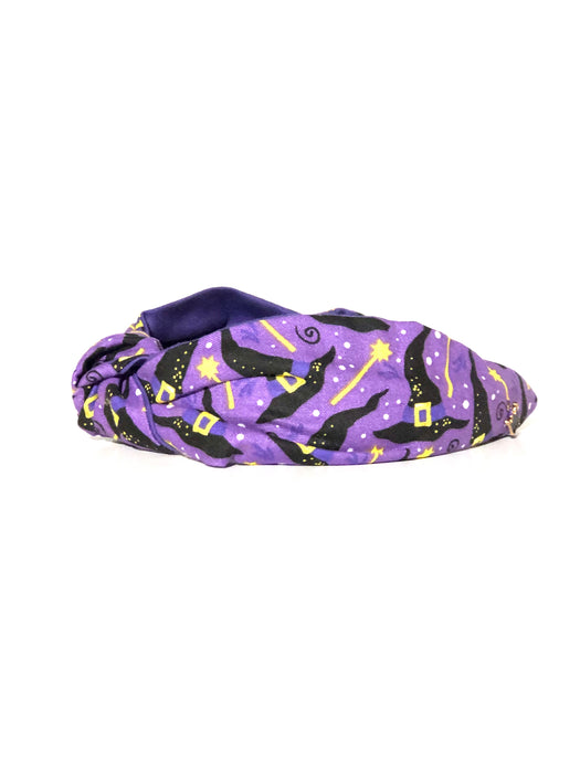Halloween Purple Witch Hats and Wands Bandie