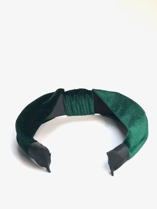 Pinch Me, I'm Irish Emerald Velvet Solid Knot