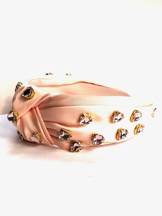 Light Peach Satin Love Knot