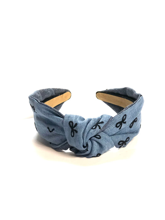 Denim Darling Bow Headband