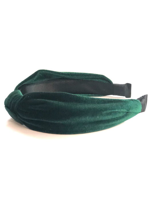 Pinch Me, I'm Irish Emerald Velvet Solid Knot