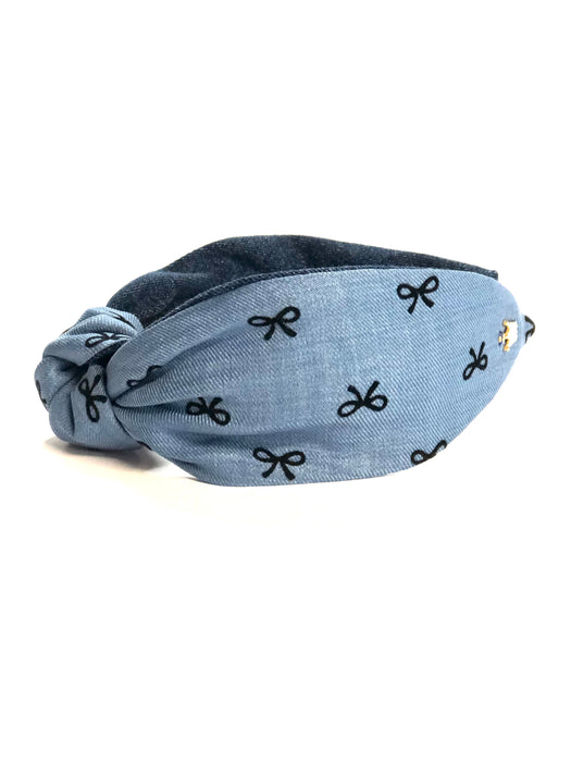 Denim Darling Bow Headband