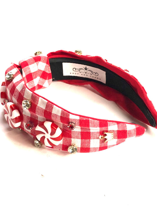 Peppermint Check Knot