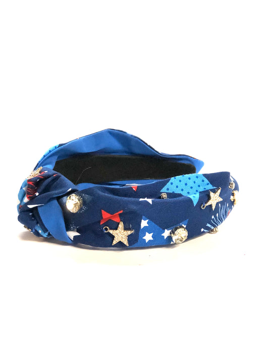 Star Spangled Banner with Clear Rhinestones