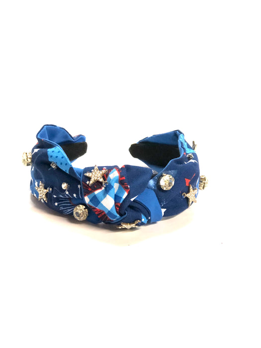 Star Spangled Banner with Clear Rhinestones
