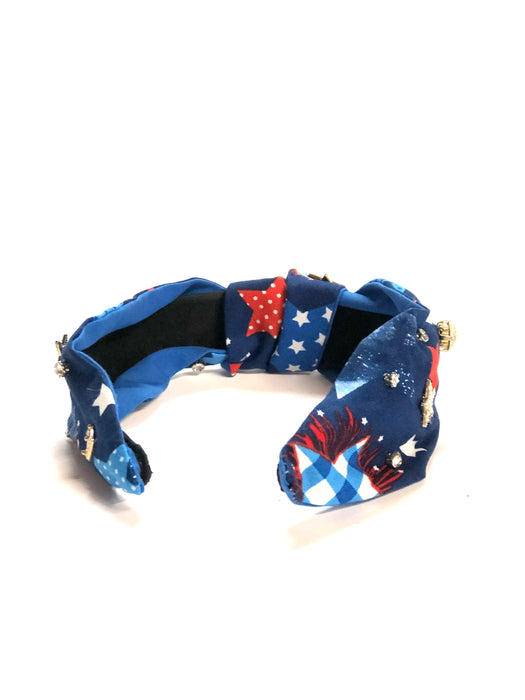 Star Spangled Banner with Clear Rhinestones